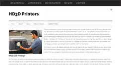 Desktop Screenshot of hd3dprinters.com