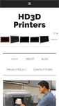 Mobile Screenshot of hd3dprinters.com